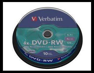 DVD-RW Verbatim 4x Cake 10 pcs